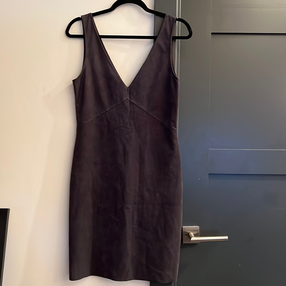 Grey Suede Wilfred Free (Aritzia) Dress